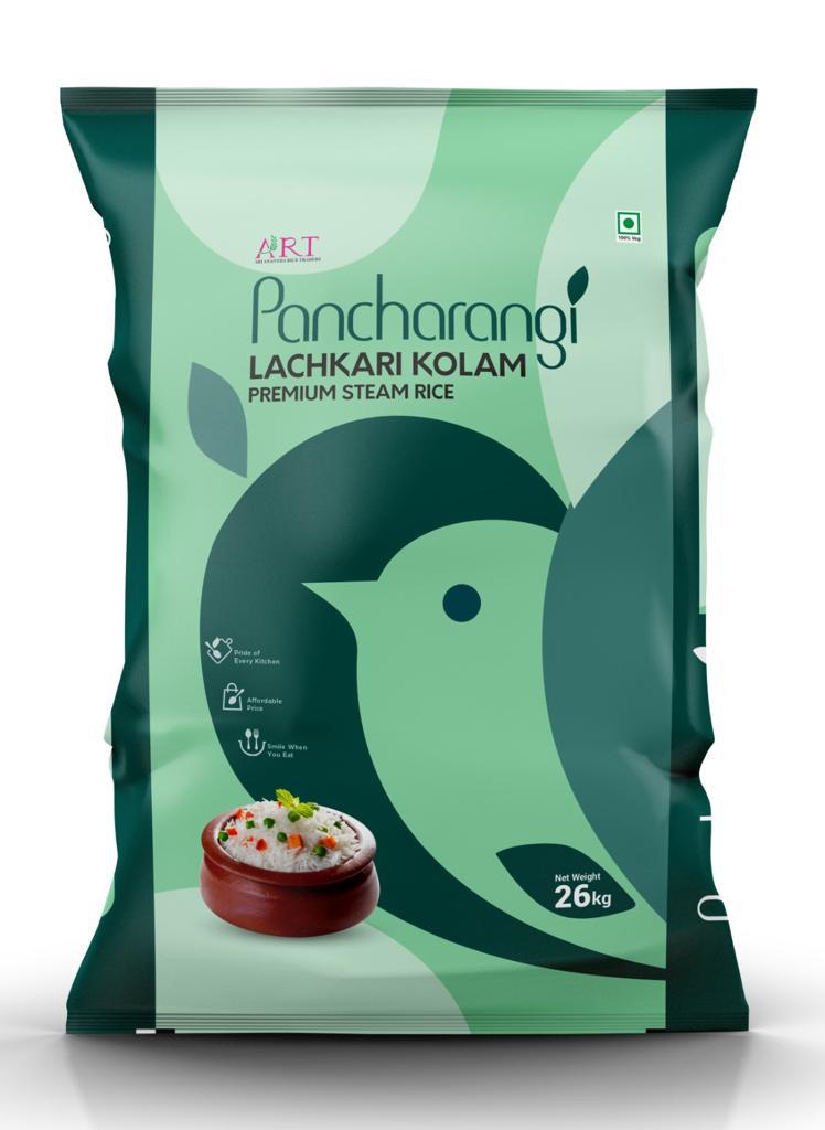 D PANCHARANGI KOLAM STEAM RICE 26KG GREEN