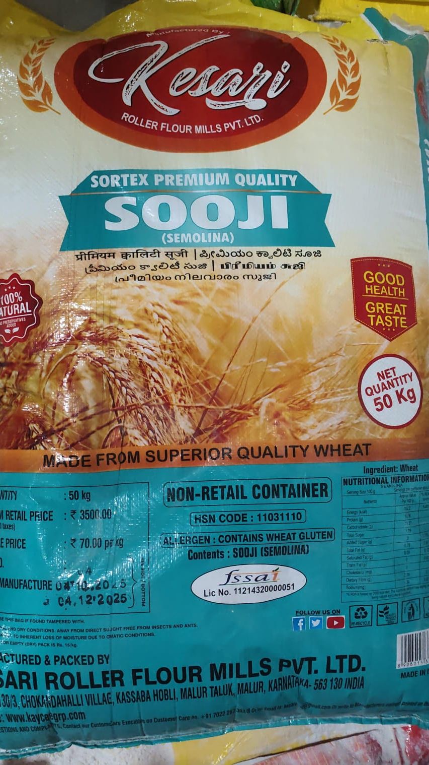 KESARI SUJI (UPMA) 50KG